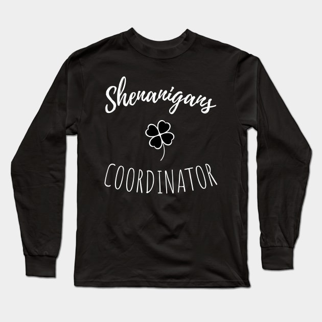 Shenanigans Coordinator Squad St Patricks Day Rainbow Long Sleeve T-Shirt by WassilArt